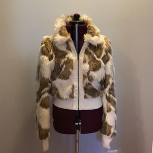 I LOVE H81 Faux Fur Jacket Size S